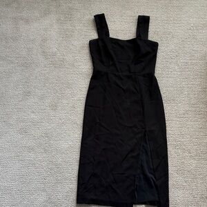 Abercrombie & Fitch Black Midi Dress